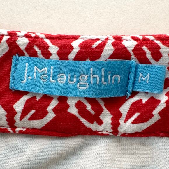 J. McLaughlin Lola Blue Sheath Dress Catalina Cloth Knee-Length Zebra Print | M - Picture 10 of 11